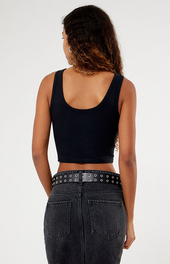 ◆2000Archives◆ CONTOUR T BLACK 2A25D1TS01BK Contour Sculpting Easy Tank Top | PacSun