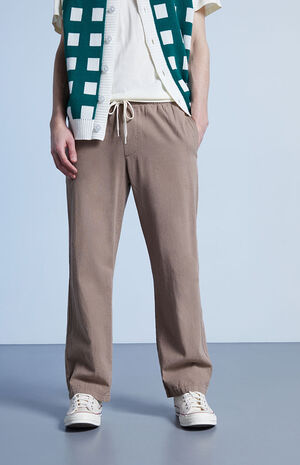 Brown Linen Pants image number 2