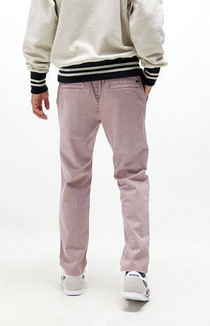 Mauve Cotton Twill Trouser Pants image number 3