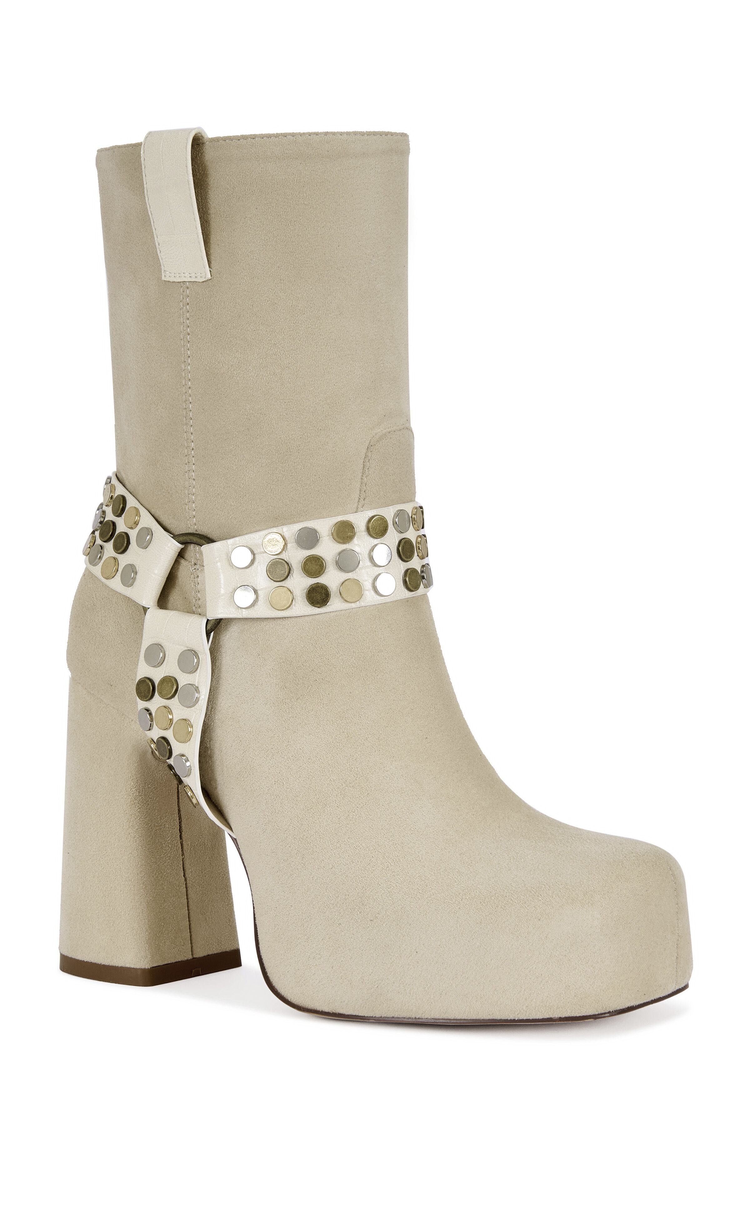 AZALEA WANG Women's Dyzma Bone Platform Booties