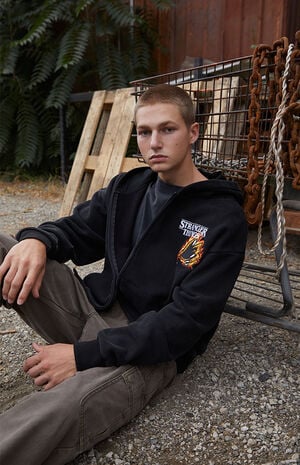 x Stranger Things Creatures Welcome Zip Up Hoodie image number 1