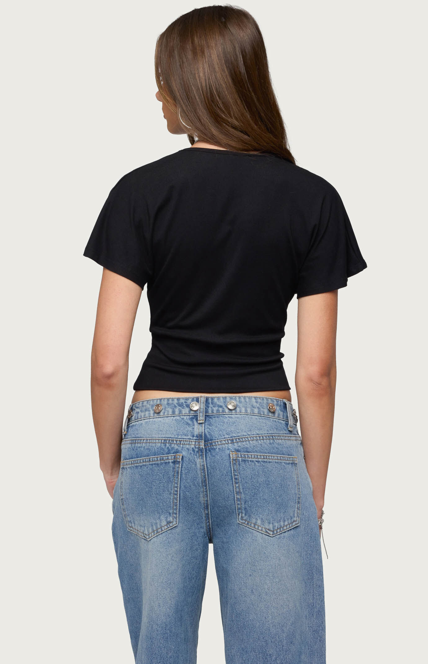Edikted Mundy Deep V-Neck Top