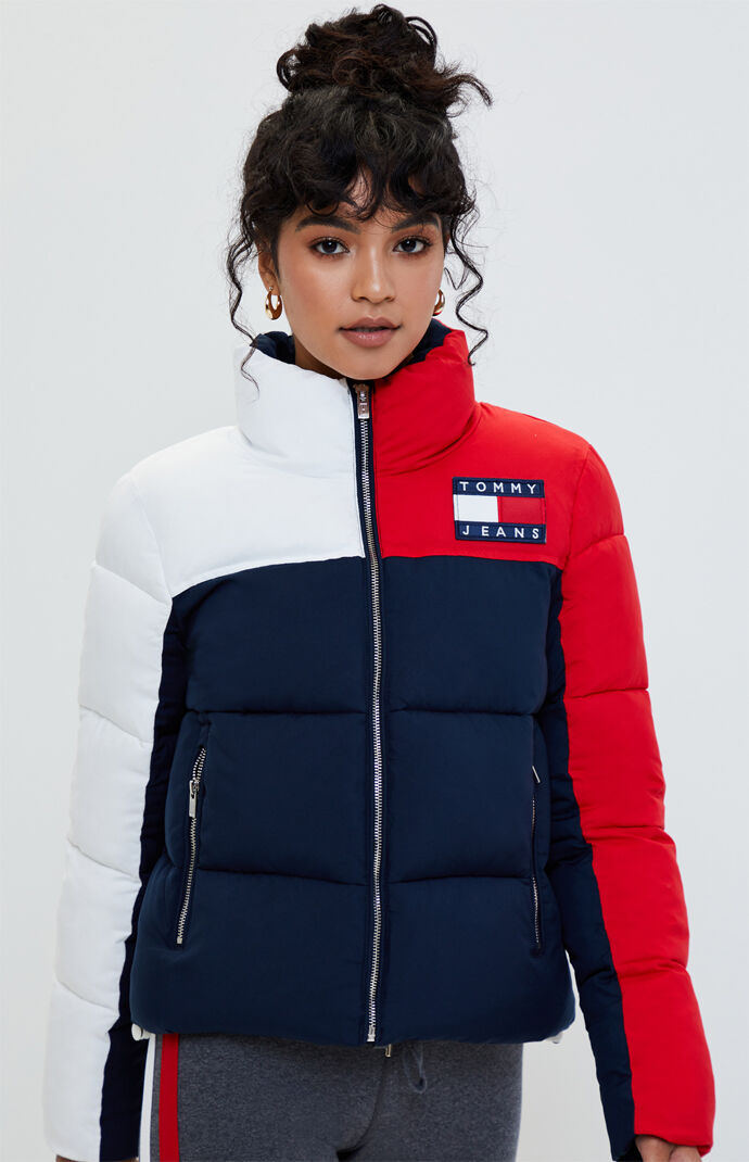 hilfiger denim puffer jacket