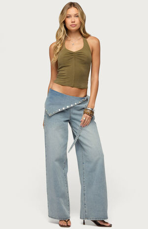 Montanah Pleated Halter Top image number 4