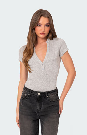 So Chill Button Up Bodysuit image number 4