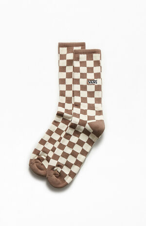 Checkerboard Crew Socks image number 1