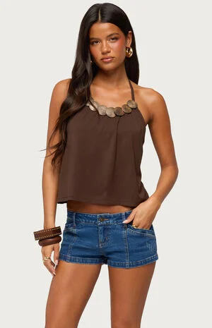Gale Wood Disc Halter Top image number 1