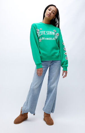 PacSun Pacific Sunwear Daisy Crew Neck Sweatshirt | PacSun