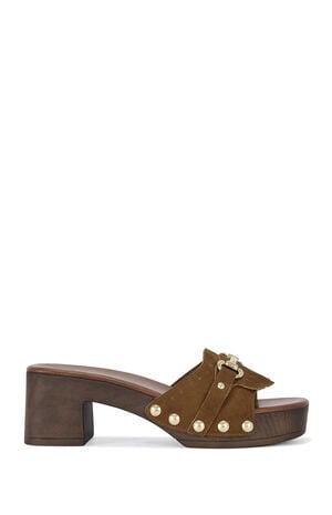 Women's Epsilon Brown Platform Sandals image number 1