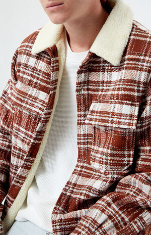 Plaid Sherpa Shacket image number 3