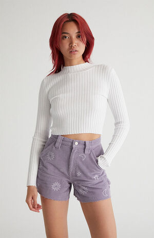 Stars Corduroy Cutoff Workwear Shorts image number 1