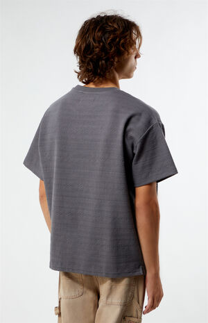 Oversized Jacquard Knit T-Shirt image number 4