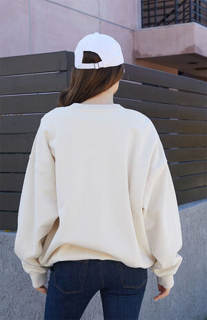 White Erica NY Crew Neck Sweatshirt image number 3