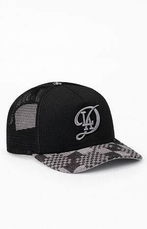 x PS Reserve LA Dodgers Patchwork Denim 9FORTY Snapback Hat image number 1