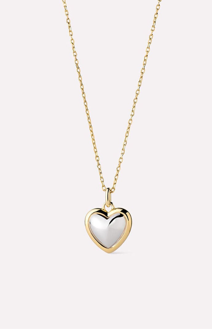 Ana Luisa Lev Gold Two-Tone Small Pendant Necklace