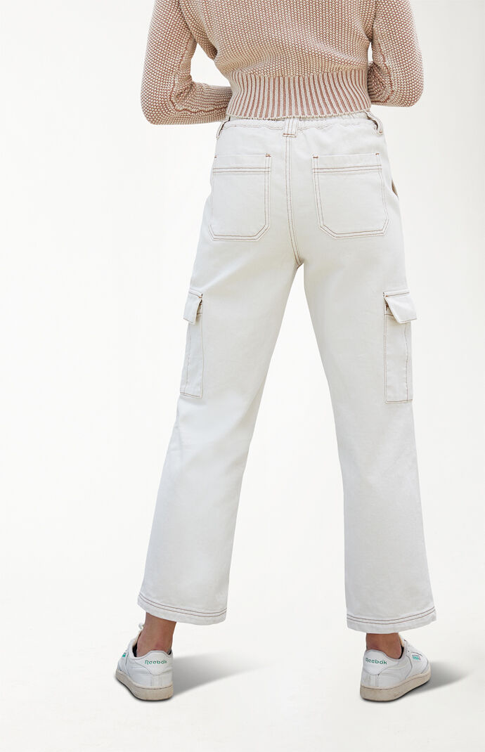 pacsun off white cargo pants