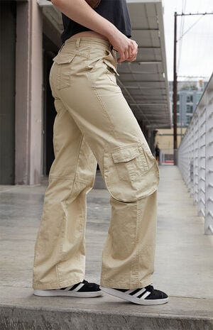 John Galt Beige Kim Cargo Pants | PacSun