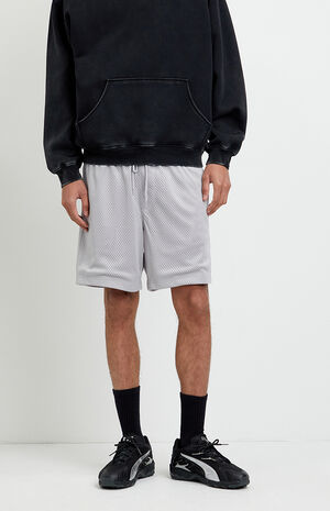 Gray Aaron Mesh Volley Shorts image number 2