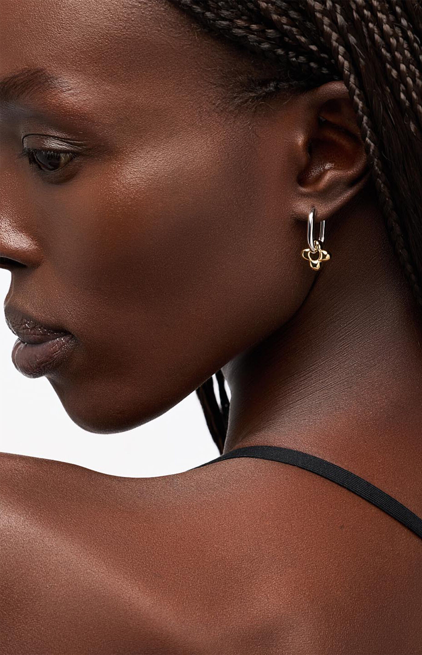 Ana Luisa Cassia Flower Hoop Earrings