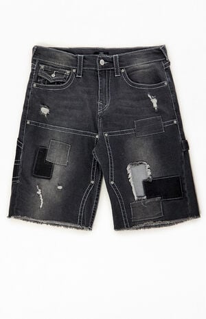Vinny Big T Black Baggy Carpenter Shorts image number 1