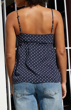 Blue Polka Dot Edith Tank Top image number 4