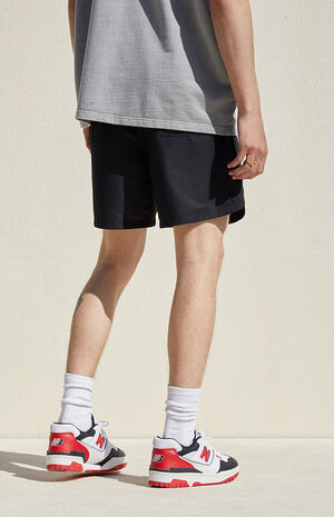 Black Athletic Volley Shorts image number 6