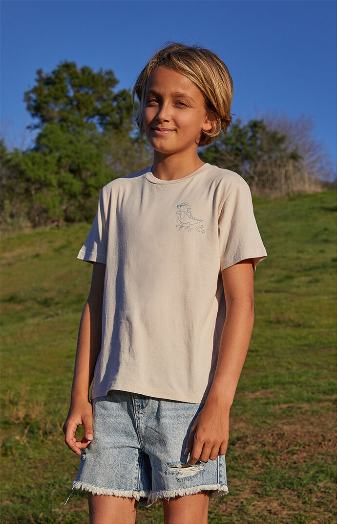PacSun Kids Dino Skateboard Graphic T 