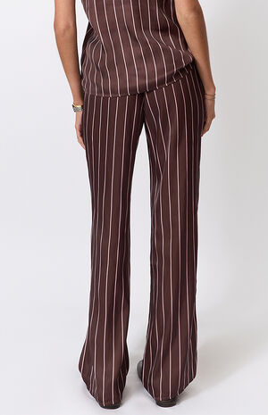 Brown Stretch Pull-On Pants image number 3