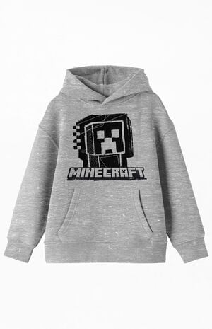 Kids Minecraft Monochrome Hoodie image number 1