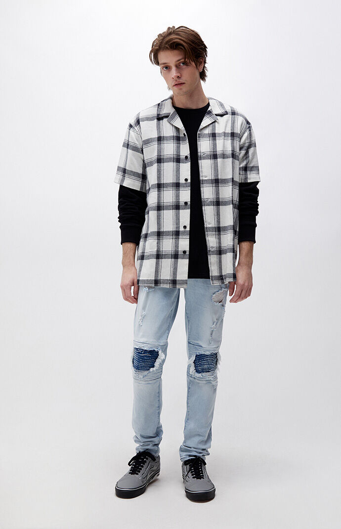 PacSun Light Indigo Stacked Skinny 
