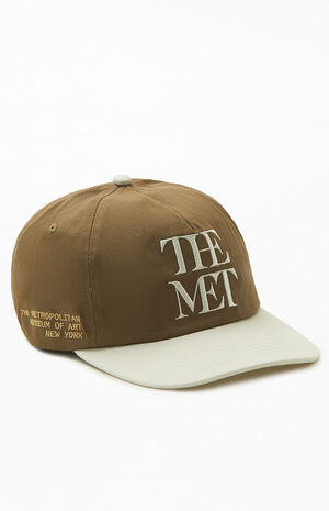 x PacSun Brown Strapback Dad Hat image number 1