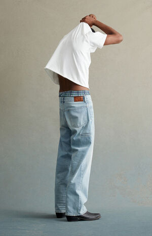 Light Indigo Baggy Jeans image number 5