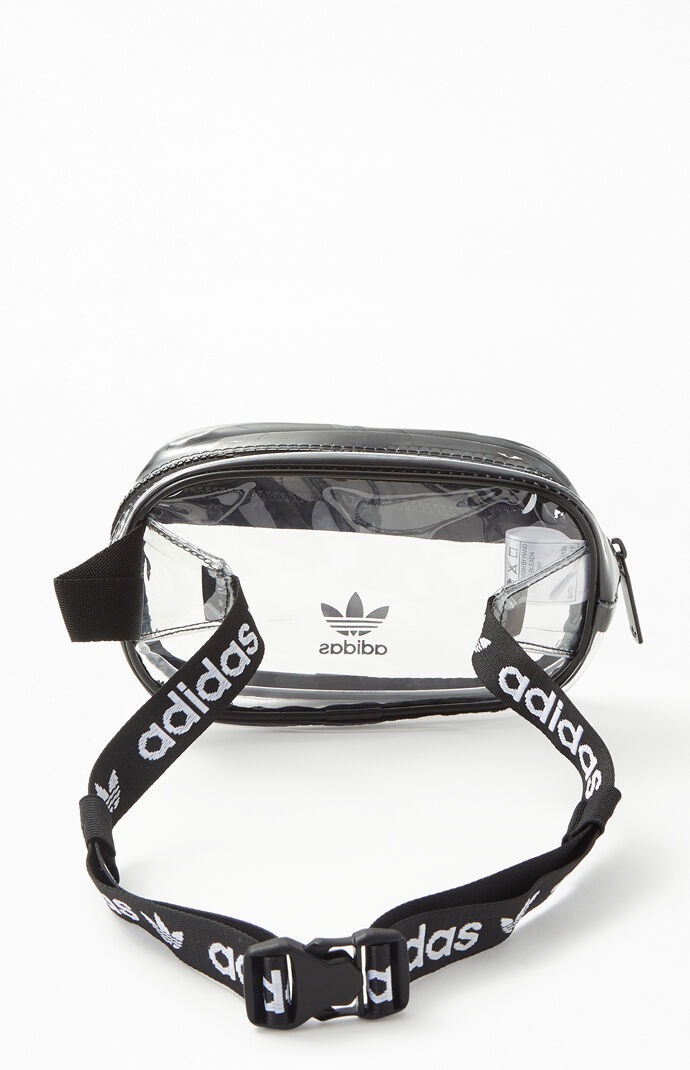 clear white adidas fanny pack