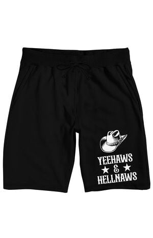Yeehaws & Hellnaws Cowboy Sweat Shorts image number 1