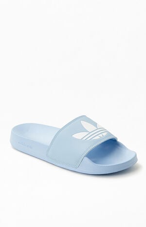 Women's Blue Adilette Slide Sandals Women's Blue Adilette Slide Sandals image number null