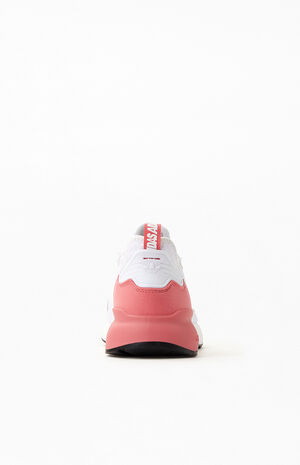 Women's White & Pink ZX 2K Boost Sneakers image number 3