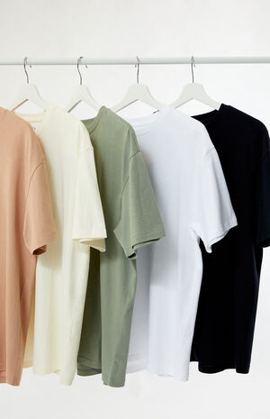 5 Pack Reece Solid T-Shirts image number 2