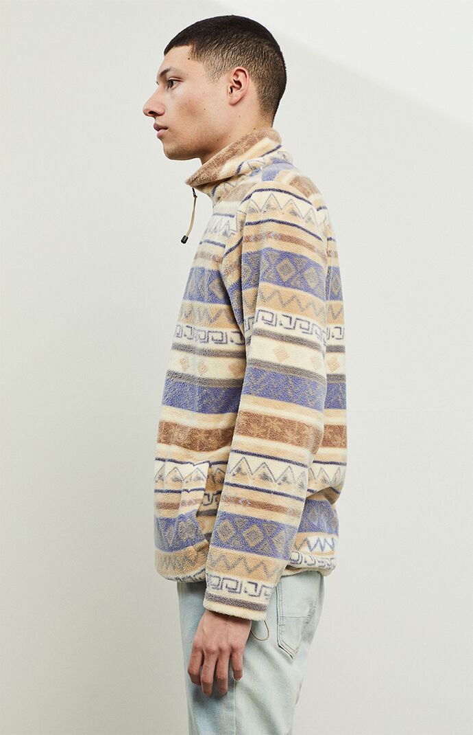 Folk Half-Zip Pullover Sweatshirt
