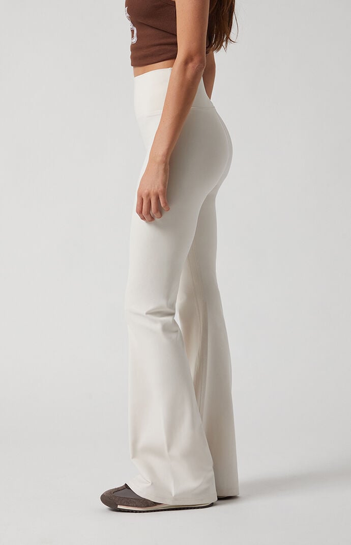 PAC 1980 WHISPER Active Ivory Franchise Flare Yoga Pants
