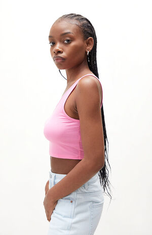 Bubble V Scoop Tank Top image number 3