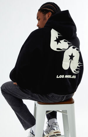 Fiery LA Cropped Hoodie image number 2