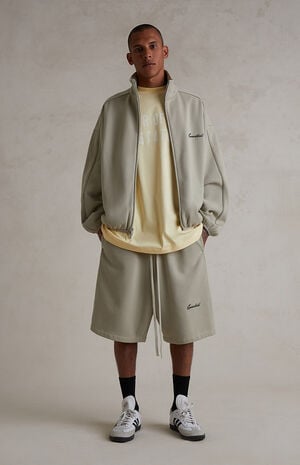 Abbey Stone Modern Fleece Track Jacket image number 6