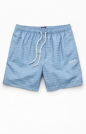 Plaid Collegiate 6.5" Swim Trunks image number 1