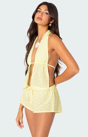 Cayenne Eyelet Split Front Top image number 3