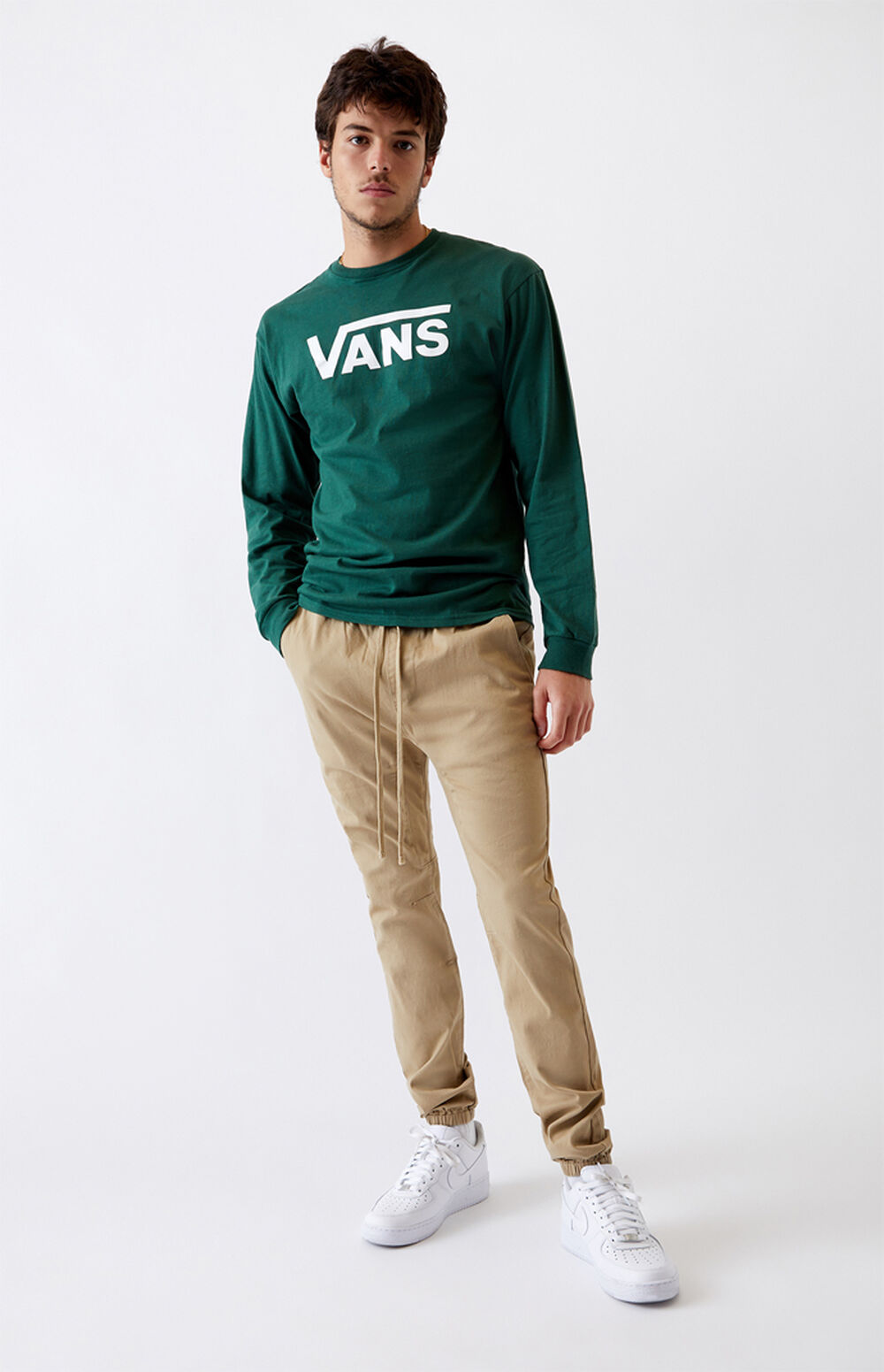 Khaki Skinny Jogger Pants PacSun PacSun