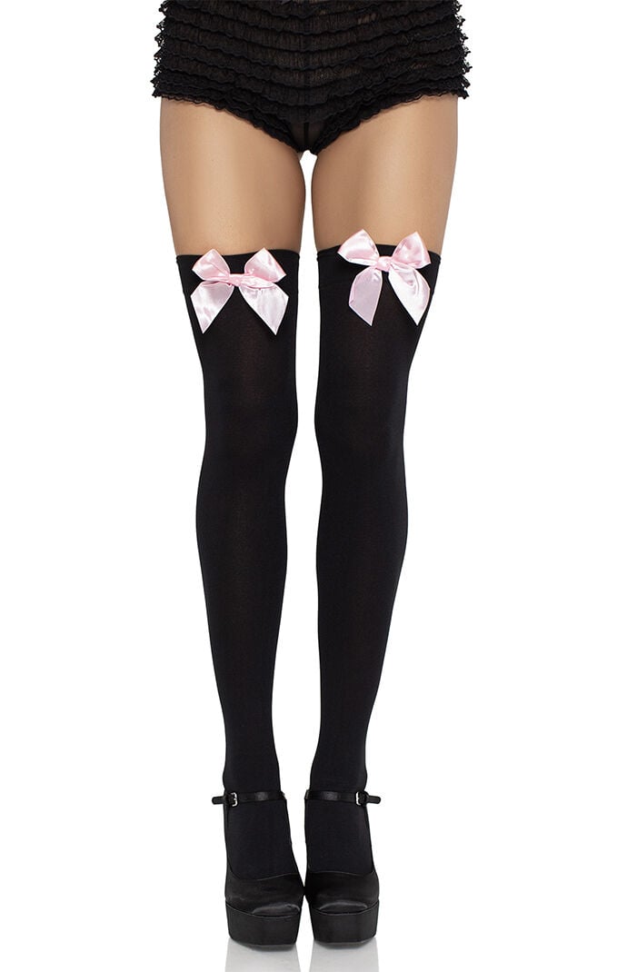 Leg Avenue Kay Opaque Thigh High Tights