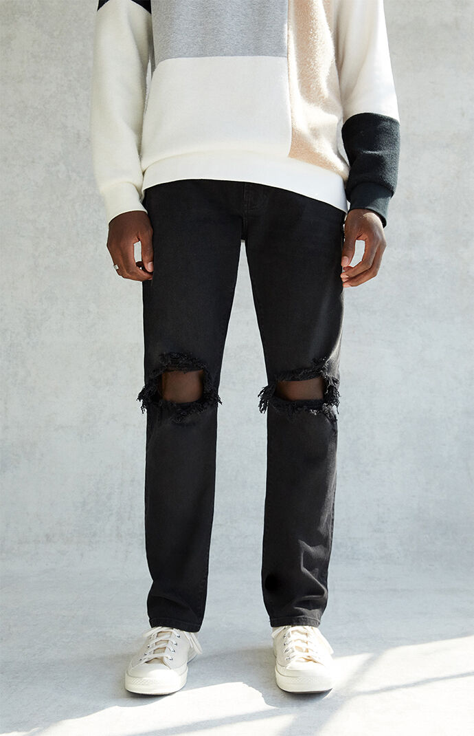 Loose Comfort Black Jeans