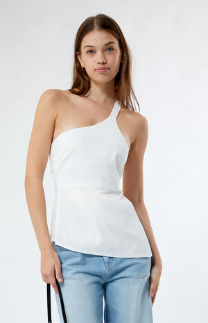 Asymmetrical Tie Back Top image number 3