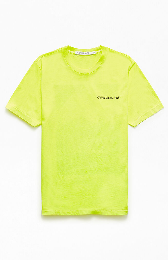 Neon Pixelated Landscape Logo T-Shirt