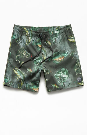 Bass Fishing 17" Swim Trunks Bass Fishing 17" Swim Trunks image number null
